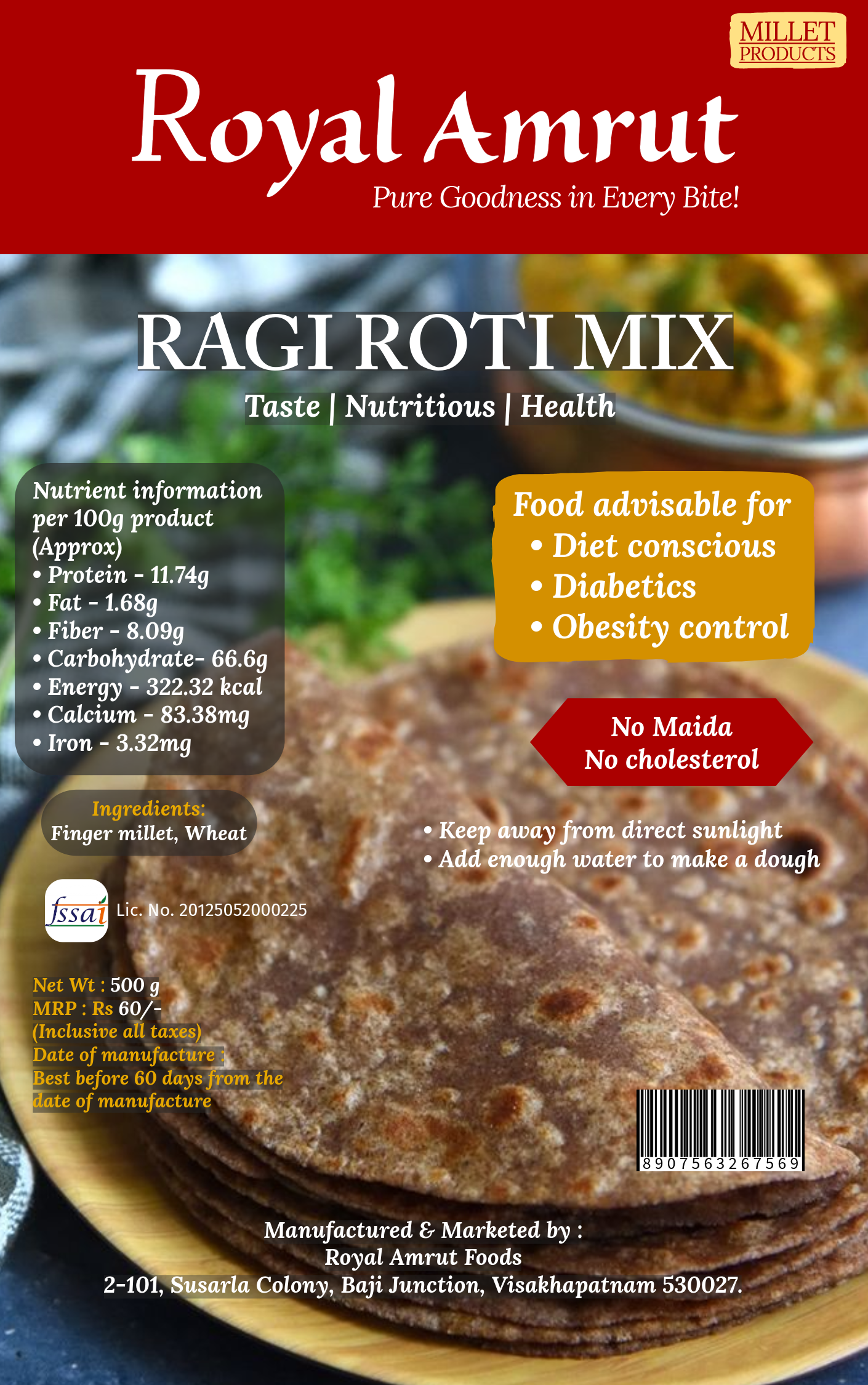Ragi Roti Mix